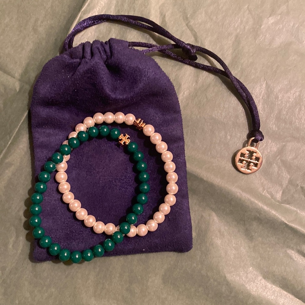 Tory Burch stretch bracelets